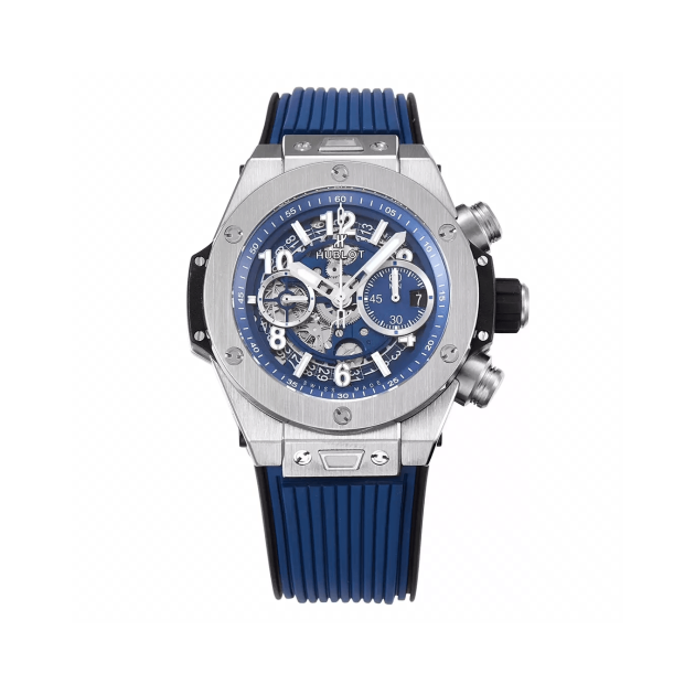 HUBLOT 위블로 빅뱅 크로노그래프 로즈골드 블루 42mm 421.OL.5180.RX