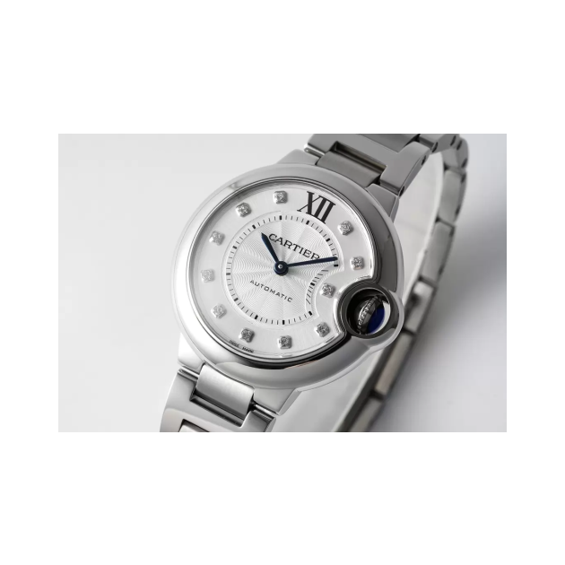 CARTIER 까르띠에 발롱 블루 드 까르띠에 다이아 다이얼 33mm WSBB0021