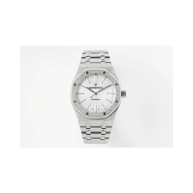 AUDEMARS PIGUET 오데마피게 로얄오크 프로스트 골드 흰판 15410