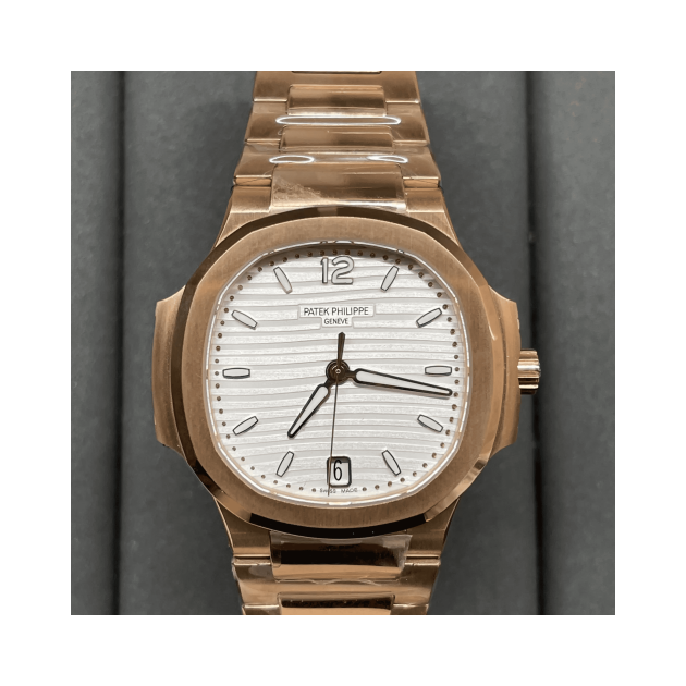 PATEK PHILIPPE 파텍필립 노틸러스 7118 화이트 다이얼 금통 여성