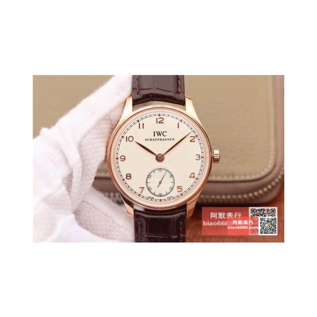 IWC 아이더블유씨 포르투기저 핸드운드 로즈골드 화이트다이얼