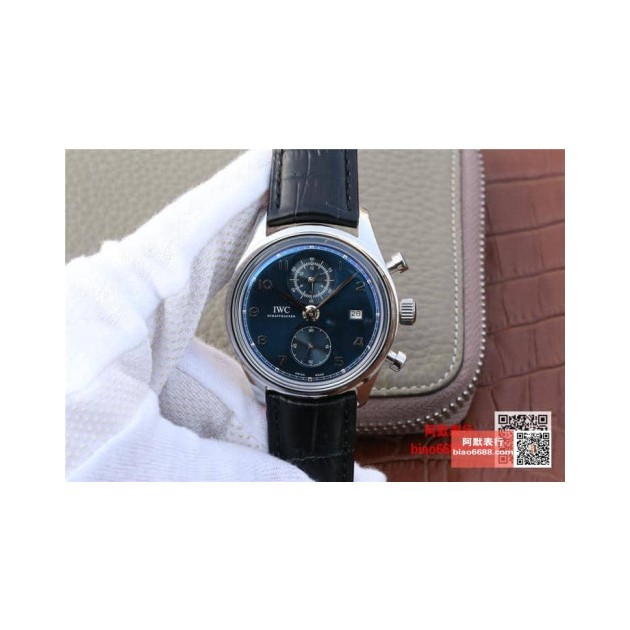 IWC 아이더블유씨 포르투기저 크로노 클래식 블루다이얼