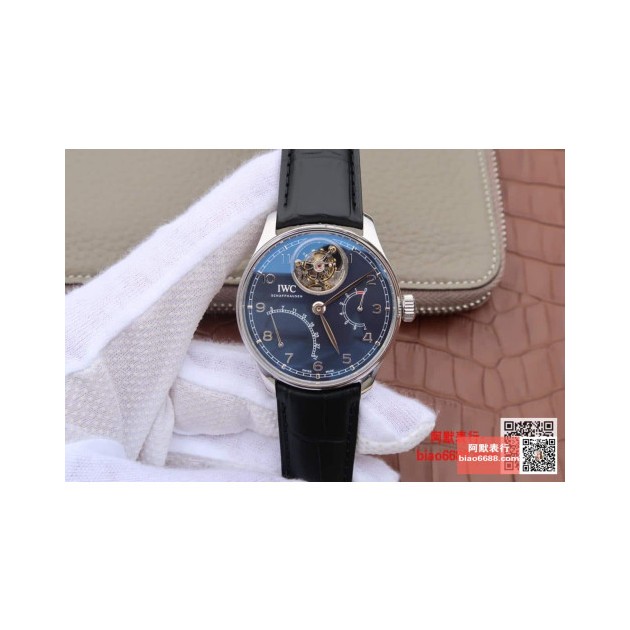 IWC 아이더블유씨 포르투기저 뚜르비옹 스틸 블루다이얼