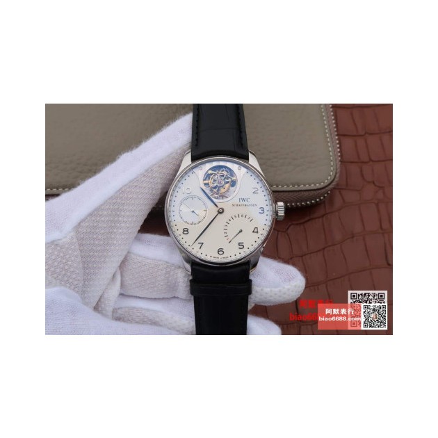 IWC 아이더블유씨 포르투기저 뚜르비옹 미스테르 스틸 화이트다이얼