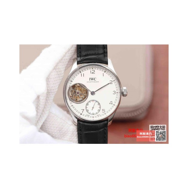 IWC 아이더블유씨 포르투기저 뚜르비옹 오토매틱 스틸 화이트다이얼