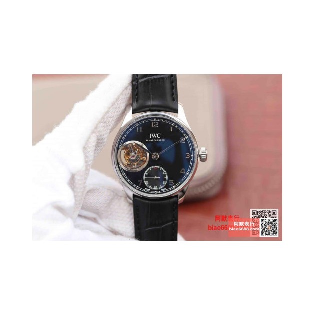IWC 아이더블유씨 포르투기저 뚜르비옹 오토매틱 스틸 블랙다이얼