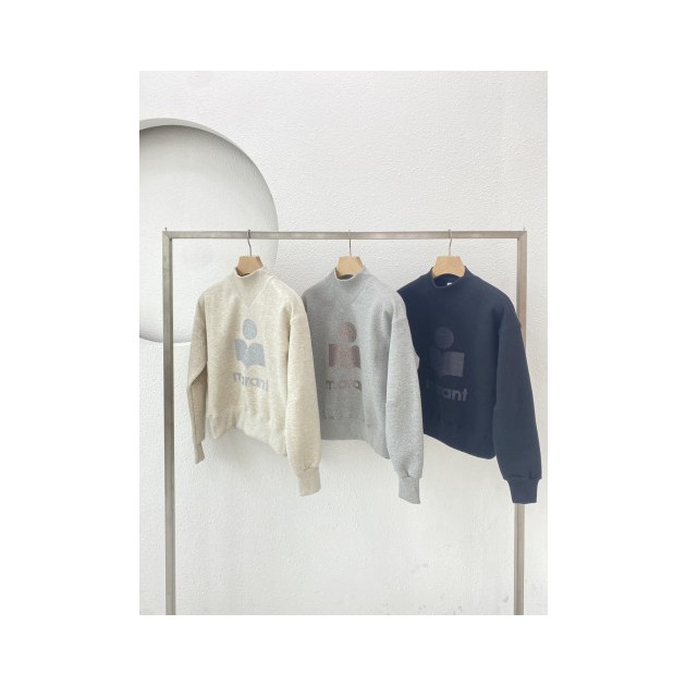 ISABEL MARANT 이자벨마랑 하이넥 글리터 기모 맨투맨