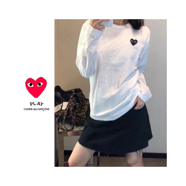 COMME DES GARCONS 꼼데가르송 심플 긴팔티