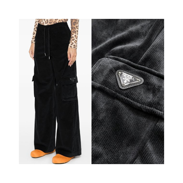 PRADA 프라다 코듀로이 카고팬츠