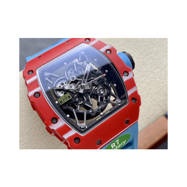 RICHARD MILLE 리차드밀 라파엘 나달 레드 카본 블루 밴드 RM35-02
