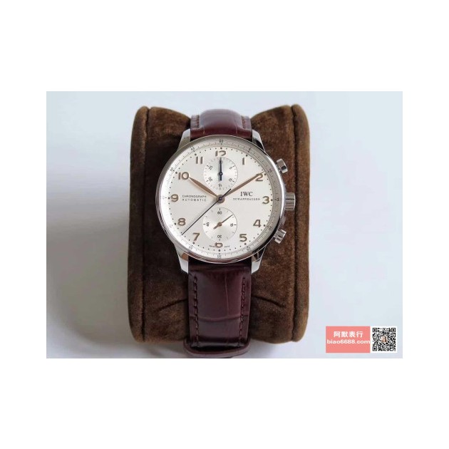 IWC 아이더블유씨 포르투기저 크로노 화이트골드 화이트다이얼