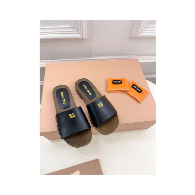 MIUMIU 미우미우 여성용 슬리퍼 (굽높이3CM) M44035-1 2024/신상 2COLOR