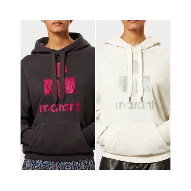 ISABEL MARANT 이자벨마랑 만셀 글리터 후드 셔츠
