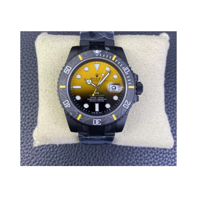ROLEX 로렉스 서브마리너 커스텀 블랙/옐로우 다이얼
