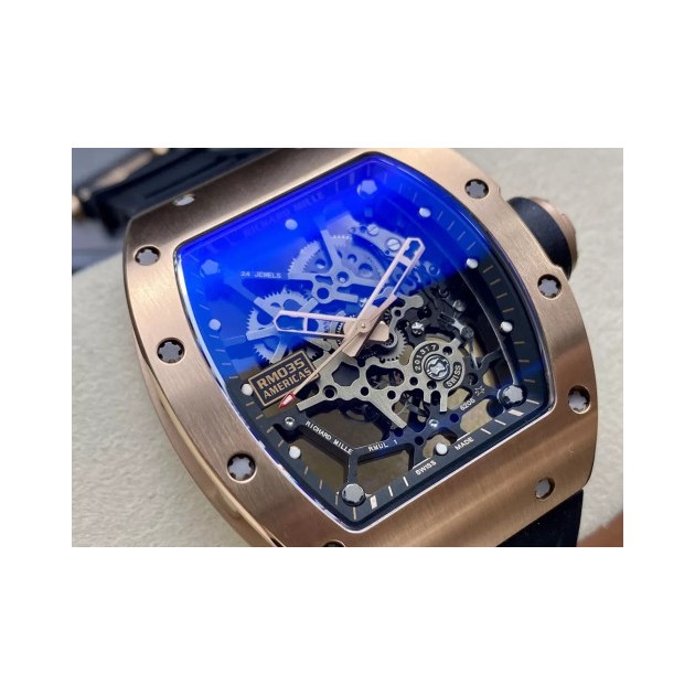 RICHARD MILLE 리차드밀 라파엘 나달 RM 35-03 골드 케이스 / 블랙 러버밴드