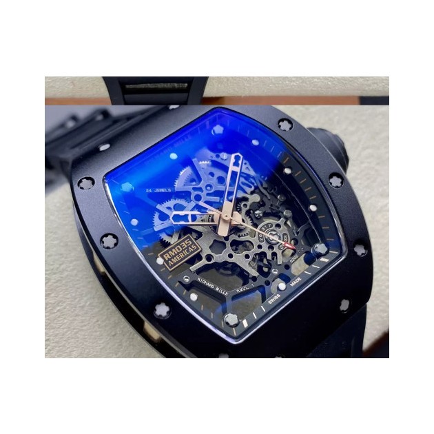 RICHARD MILLE 리차드밀 라파엘 나달 RM 35-03 블랙 세라믹 케이스 / 블랙 러버밴드