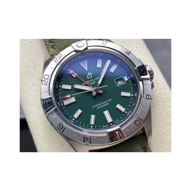 BREITLING 브라이틀링 어벤저 오토매틱 GMT44 1:1 베스트 에디션 그린 다이얼 44mm
