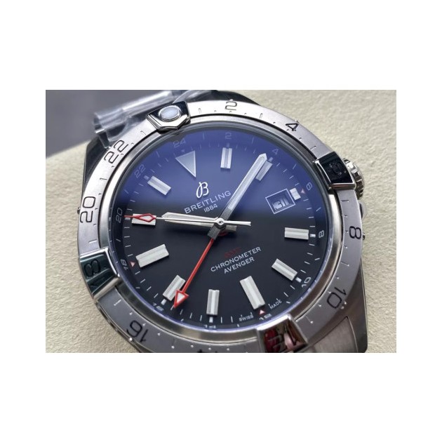BREITLING 브라이틀링 어벤저 오토매틱 GMT44 1:1 베스트 에디션 레드 다이얼 44mm