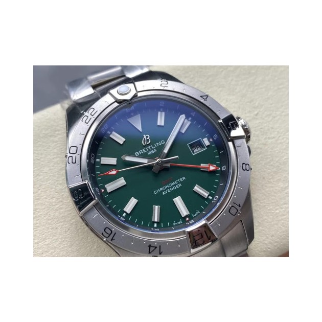 BREITLING 브라이틀링 어벤저 오토매틱 GMT44 1:1 베스트 에디션 그린 다이얼 44mm