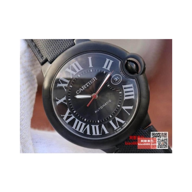 CARTIER 까르띠에 발롱 블루 드 검판 [42mm 남성용 Black Knight] WSBB0015