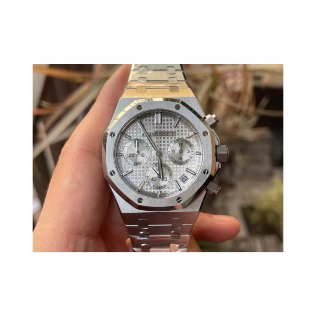 AUDEMARS PIGUET 오데마피게 로열오크 크로노그래프 실버다이얼