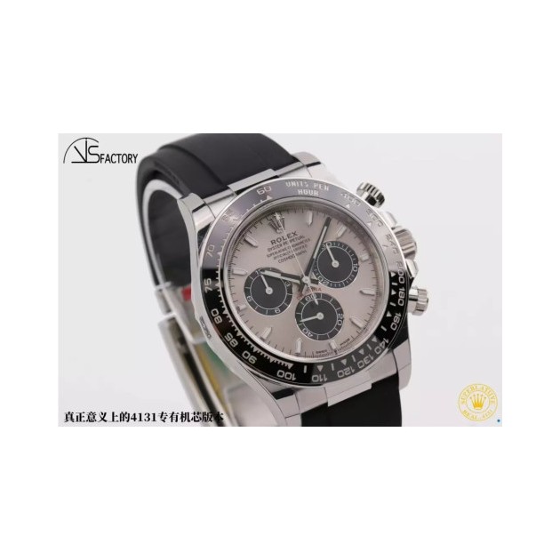 ROLEX 로렉스 코스모그래프 데이토나 그레이 다이얼 러버 스트랩
