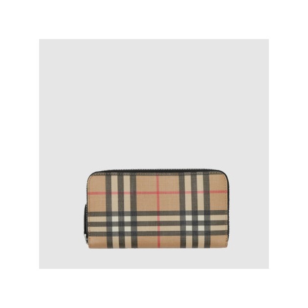 BURBERRY 버버리 빈티지 E-캔버스 지퍼월렛 80166121
