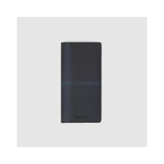 BURBERRY 버버리 체크 레더 장지갑 80547851