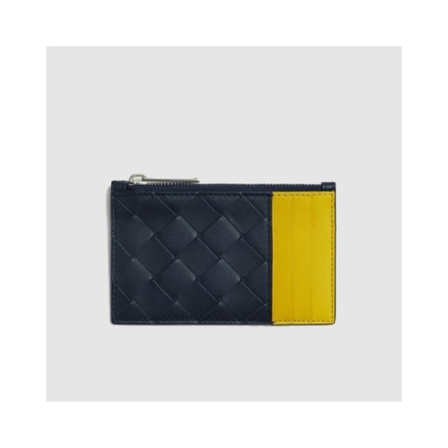 BOTTEGA VENETA 보테가베네타 인트레치아토 지퍼 카드 케이스 755985 4COLOR