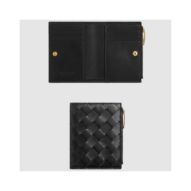 45위 BOTTEGA VENETA 보테가베네타 스몰 인트레치아토 폴더형 지퍼 지갑 742330 3COLOR