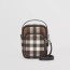 BURBERRY 버버리 체크 레더 크로스바디백 80491181