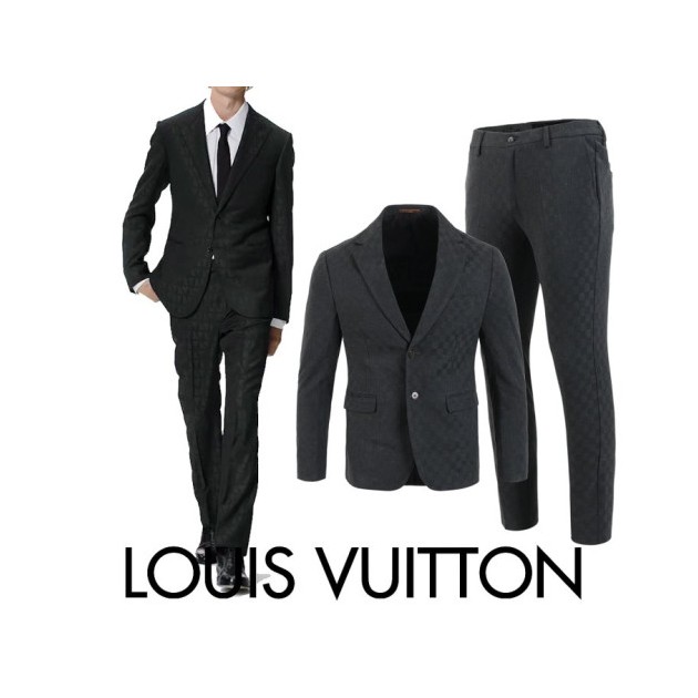 LOUIS VUITTON 루이비통 패턴 다미 싱글 슬림슈트