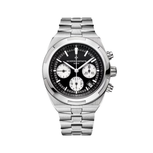 VACHERON CONSTANTIN 바쉐론콘스탄틴 오버시즈 크로노그래프 41mm 블랙 다이얼 오토매틱 메탈시계 5500V110A-B481