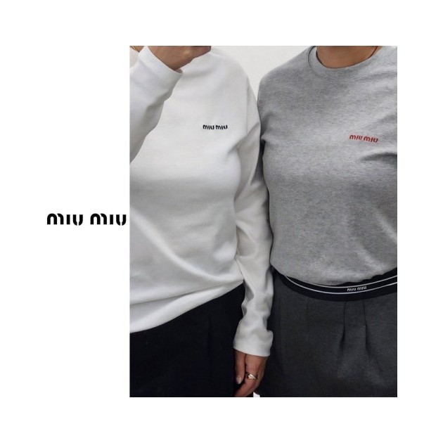 MIUMIU 미우미우 라운드 구름티