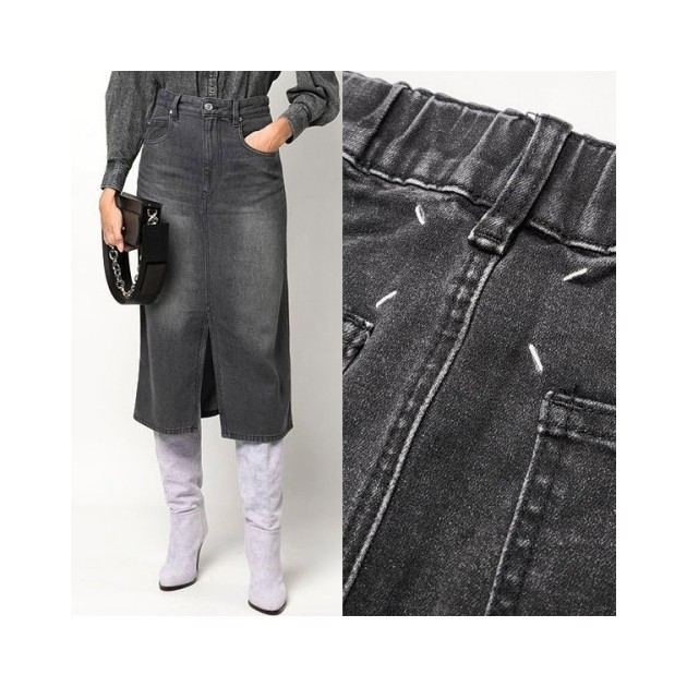 MAISON MARGIELA 메종마르지엘라 흑청 스커트