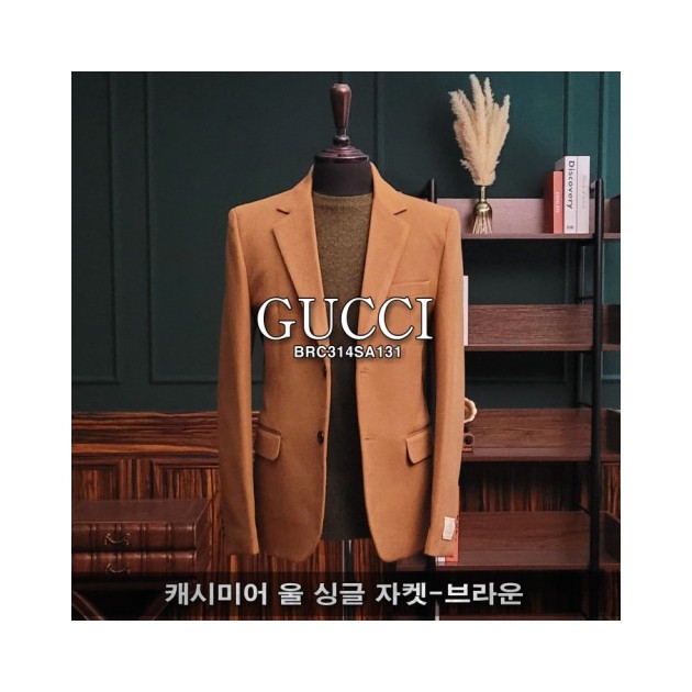 GUCCI 구찌 캐시미어 울 싱글 자켓