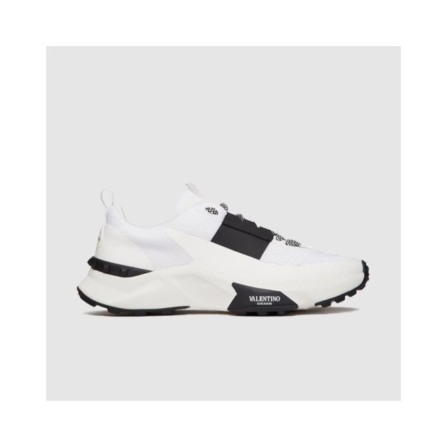 VALENTINO 발렌티노 남성용 러버라이즈 로우탑 스니커즈