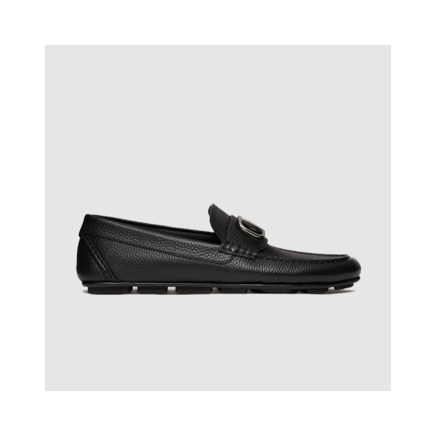 VALENTINO 발렌티노 남성용 브이 로고 송아지 가죽 드라이빙 슈즈