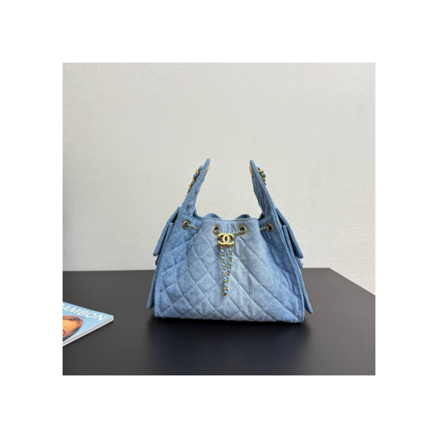 CHANEL 샤넬 데님 버킷백 AS5236
