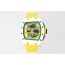 RICHARD MILLE 리차드밀 RM61-01 화이트 세라믹 1:1 베스트 에디션 옐로우 러버 스트랩 RMUL2