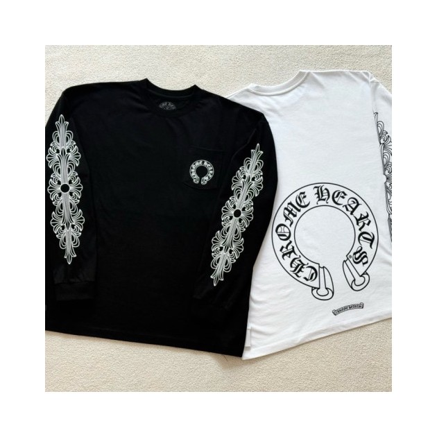 CHROME HEARTS 크롬하츠 홀스슈 플로랄 롱 슬리브