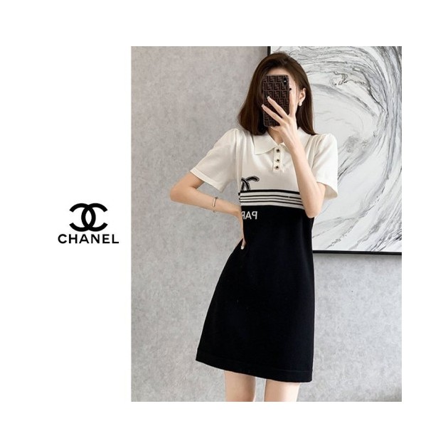 CHANEL 샤넬 파리 카라 원피스