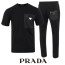 PRADA 프라다 지퍼 포켓 반팔 긴바지 셋트