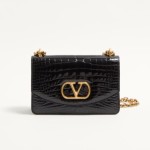 VALENTINO 발렌티노 가라바니 베인 크로커다일 레더 스몰 숄더백 2COLOR