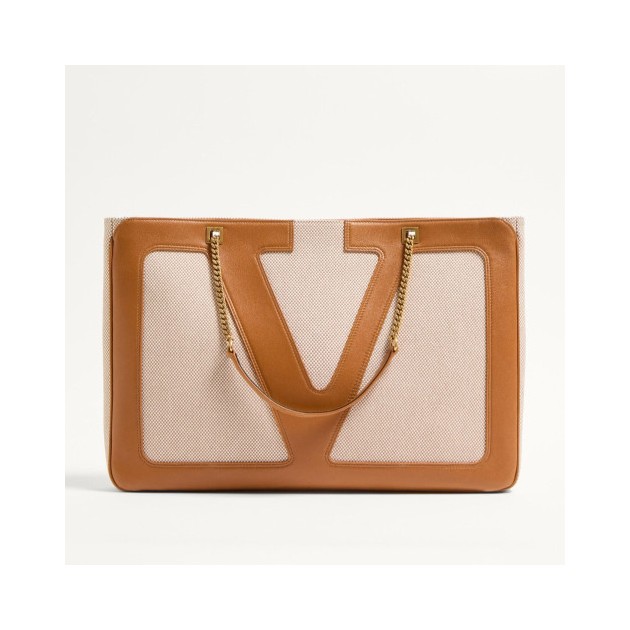 VALENTINO 발렌티노 가라바니 비바 슈퍼스타 캔버스 라지 쇼퍼백