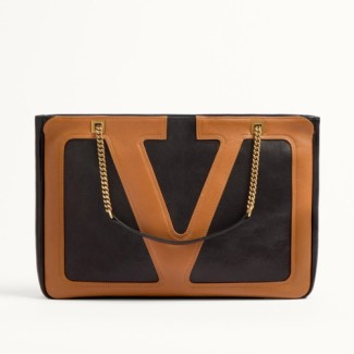 VALENTINO 발렌티노 가라바니 비바 슈퍼스타 나파 레더 미디엄 쇼퍼백 2COLOR