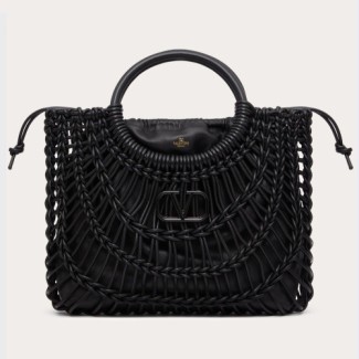 VALENTINO 발렌티노 올노트 우븐 가죽 쇼퍼백 2COLOR
