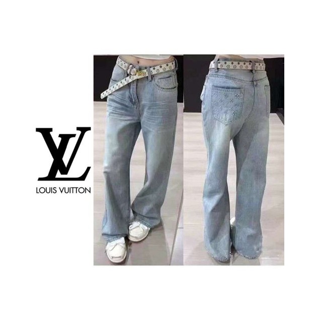 LOUIS VUITTON 루이비통 엠보 주머니 청바지