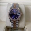 ROLEX 로렉스 여성용 데이저스트 바이올렛 다이얼 다이아베젤 콤비 SS/RG 31mm 278381