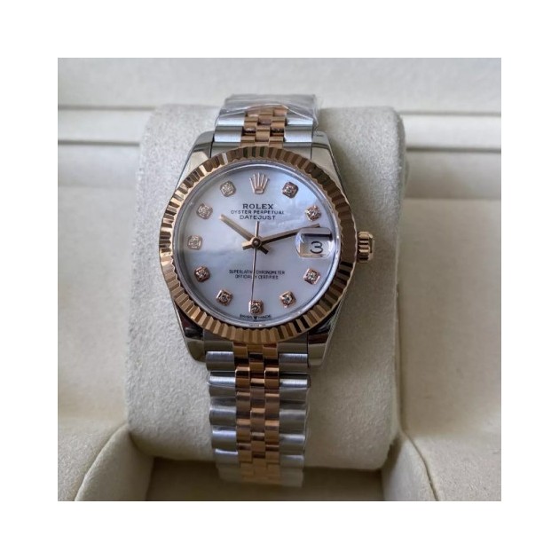 ROLEX 로렉스 여성용 데이저스트 MOP 다이아몬드 다이얼 콤비 SS/RG 31mm 278271
